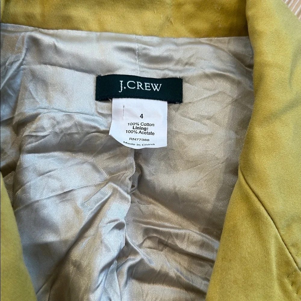 J. Crew Golden Yellow Blazer